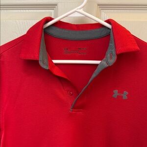 Under Armour Men's Red Polo Shirt